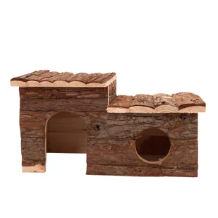Domek dla gryzoni z tarasem - Dł. 43 x szer. 28 x wys. 22 cm - Akcesoria dla gryzoni - miniaturka - grafika 1