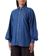 Bluzy damskie - HUGO Damska bluza Erinnia, Bright Blue432, 36 EU - miniaturka - grafika 1