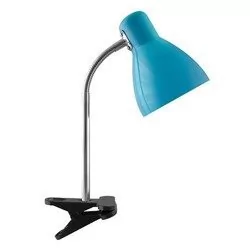 Ideus Lampka biurkowa KATI E27 BLUE CLIP 2863 - Lampy stojące - miniaturka - grafika 1