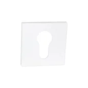 Klamki - Domino Szyld QRS na wkładkę biały - miniaturka - grafika 1