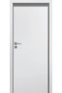 Drzwi wewnętrzne - Pol-Skone Dzwi Wewnętrzne Pełne Opto W00 Laminowane Biały - miniaturka - grafika 1