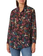 Bluzki damskie - Sidona Bluzka damska 10130387, czarna wielokolorowa, S, czarny wielokolorowy, S - miniaturka - grafika 1