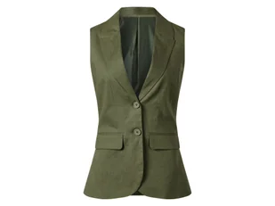 esmara® Długa kamizelka damska z lnem (Zielony, 42) - Kamizelki damskie esmara® Długa kamizelka damska z lnem (Zielony, 42) - Kamizelki damskie - miniaturka - grafika 1