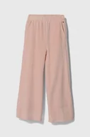 Spodnie i spodenki dla dziewczynek - Tommy Hilfiger spodnie dresowe dziecięce kolor różowy z aplikacją - miniaturka - grafika 1