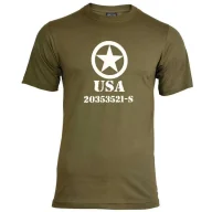Odzież taktyczna i umundurowanie - t-shirt Mil-Tec "Allied Star" olive XXL - miniaturka - grafika 1
