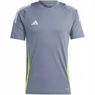 Koszulki męskie - Koszulka męska adidas Tiro 24 Jersey szara IV6951 L - miniaturka - grafika 1