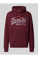 Bluzy męskie - Bluza z kapturem i kieszenią kangurką - Superdry - miniaturka - grafika 1