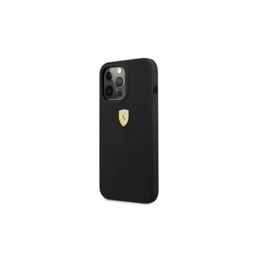 Ferrari Nakładka do iPhone 13 Pro / 13 6,1" FESSIHMP13LBK czarna hardcase Silicone MagSafe
