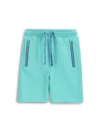 Spodenki damskie - Coccodrillo Szorty sportowe WC5120502IBK Turkusowy Regular Fit - miniaturka - grafika 1