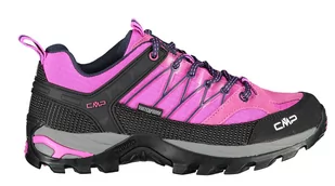 CMP Damskie półbuty trekkingowe Rigel Low Wmn Shoe Wp, Różowy fluo B Blue, 38 EU - Buty trekkingowe damskie - miniaturka - grafika 1