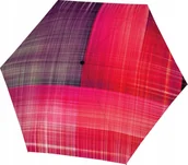 Parasole - Parasol kieszonkowy Doppler Carbonsteel Mini Noble Check Pink - miniaturka - grafika 1