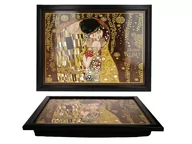 Części i akcesoria do laptopów - Carmani LAPTRAY - TACA PODSTAWKA NA KOLANA z PODUSZKĄ Gustav Klimt POCAŁUNEK 024-0001 - miniaturka - grafika 1