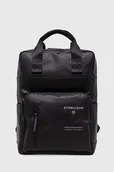 Plecaki - Strellson plecak męski kolor czarny duży gładki - miniaturka - grafika 1