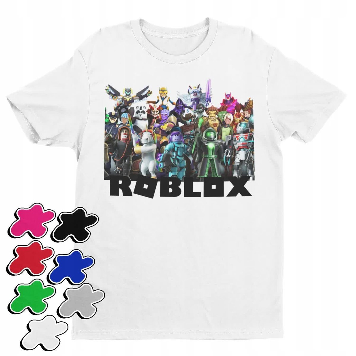 Koszulka T-Shirt Dziecięca Z Nadrukiem Dla Gracza Roblox Gry -M 134-140