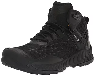 KEEN Męskie buty trekkingowe Nxis Evo Mid, Potrójny czarny, 40.5 EU - Buty trekkingowe męskie - miniaturka - grafika 1