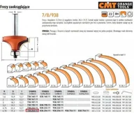 Frezy - CMT FREZ ZAOKRĄGLAJĄCY Z ŁOŻYSKIEM HM R= 6,35 D=25,4 I=12,7 S=6... CMT738.254.11 - miniaturka - grafika 1