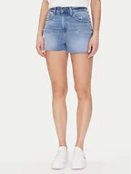 Spodenki damskie - Tommy Jeans Szorty jeansowe Hot Pant Bi8036 DW0DW20575 Niebieski Regular Fit - miniaturka - grafika 1