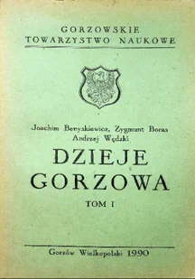 Dzieje Gorzowa Tom I - Książki o kulturze i sztuce - miniaturka - grafika 1