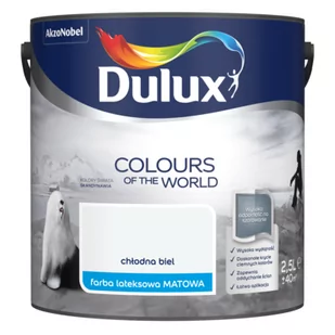 Farba lateksowa Dulux Kolory Świata Chłodna Biel 2,5 l - Farby wewnętrzne - miniaturka - grafika 1