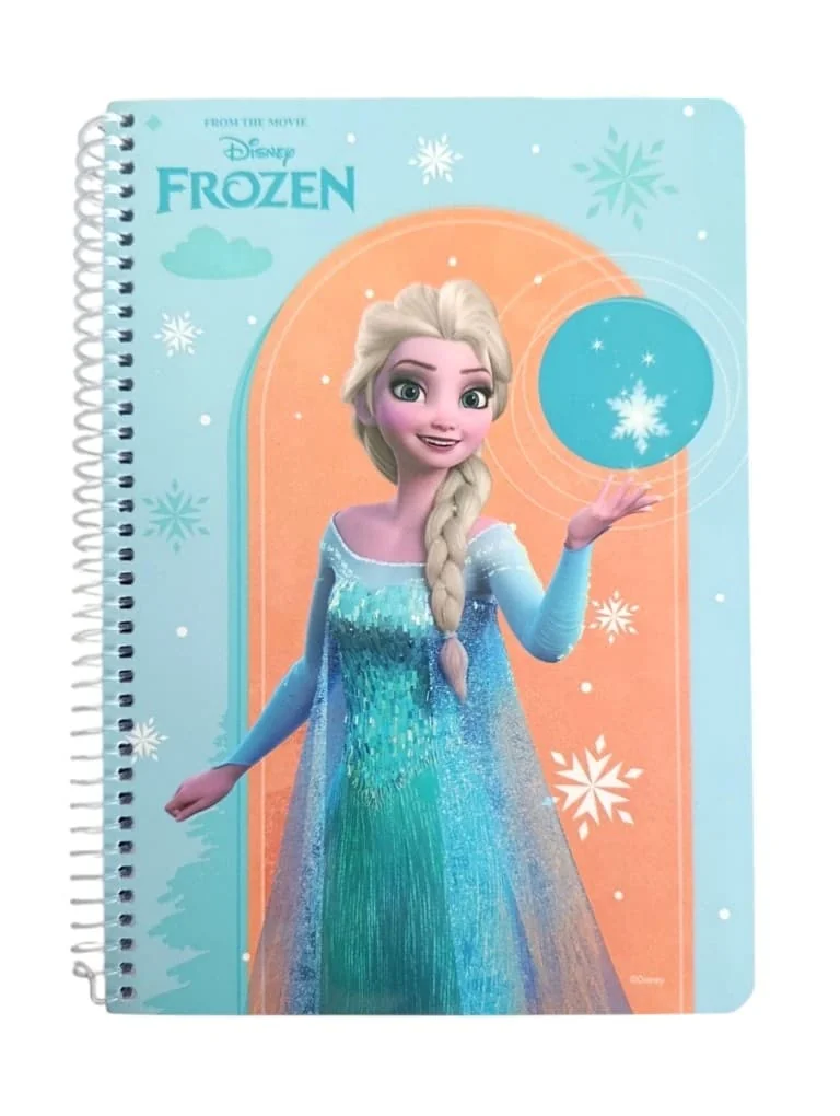 Notatnik Zeszyt w jedną linię na Spirali Disney Kraina Lodu kołonotatnik
