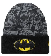 Czapki damskie - Czapka zimowa dziecięca NEW ERA Batman Youth DC Black Beanie - miniaturka - grafika 1