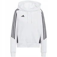Bluzy damskie - Bluza damska adidas Tiro 24 Hooded biała IR7508 L - miniaturka - grafika 1