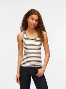 Vero Moda Top w kolorze kremowym - Koszulki i topy damskie - miniaturka - grafika 1