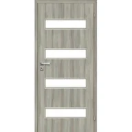 Drzwi wewnętrzne - Drzwi wewnętrzne 80P 4/4 pokojowe dąb skandynawski lakierowane Milano - miniaturka - grafika 1