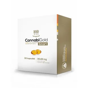 CannabiGold CannabiGold Smart CBD 10 mg - 30 kapsułek CG-SMART-30K - Suplementy naturalne - miniaturka - grafika 1
