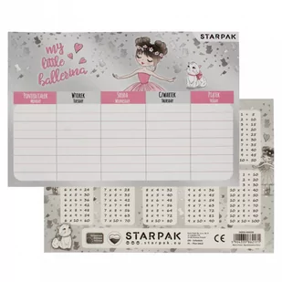 Plan Lekcji Balerina Starpak 494339 - Szkolne artykuły papiernicze - miniaturka - grafika 1