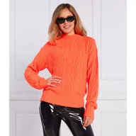 Swetry damskie - Patrizia Pepe Sweter | Regular Fit | z dodatkiem wełny - miniaturka - grafika 1