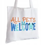 Torby i wózki na zakupy - Torba Bawełniana biała dla Weterynarza Na Prezent ekologiczna Trwały Nadruk - miniaturka - grafika 1