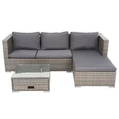 Meble ogrodowe - Zestaw mebli ogrodowych PATIO Liliane Popielaty - miniaturka - grafika 1