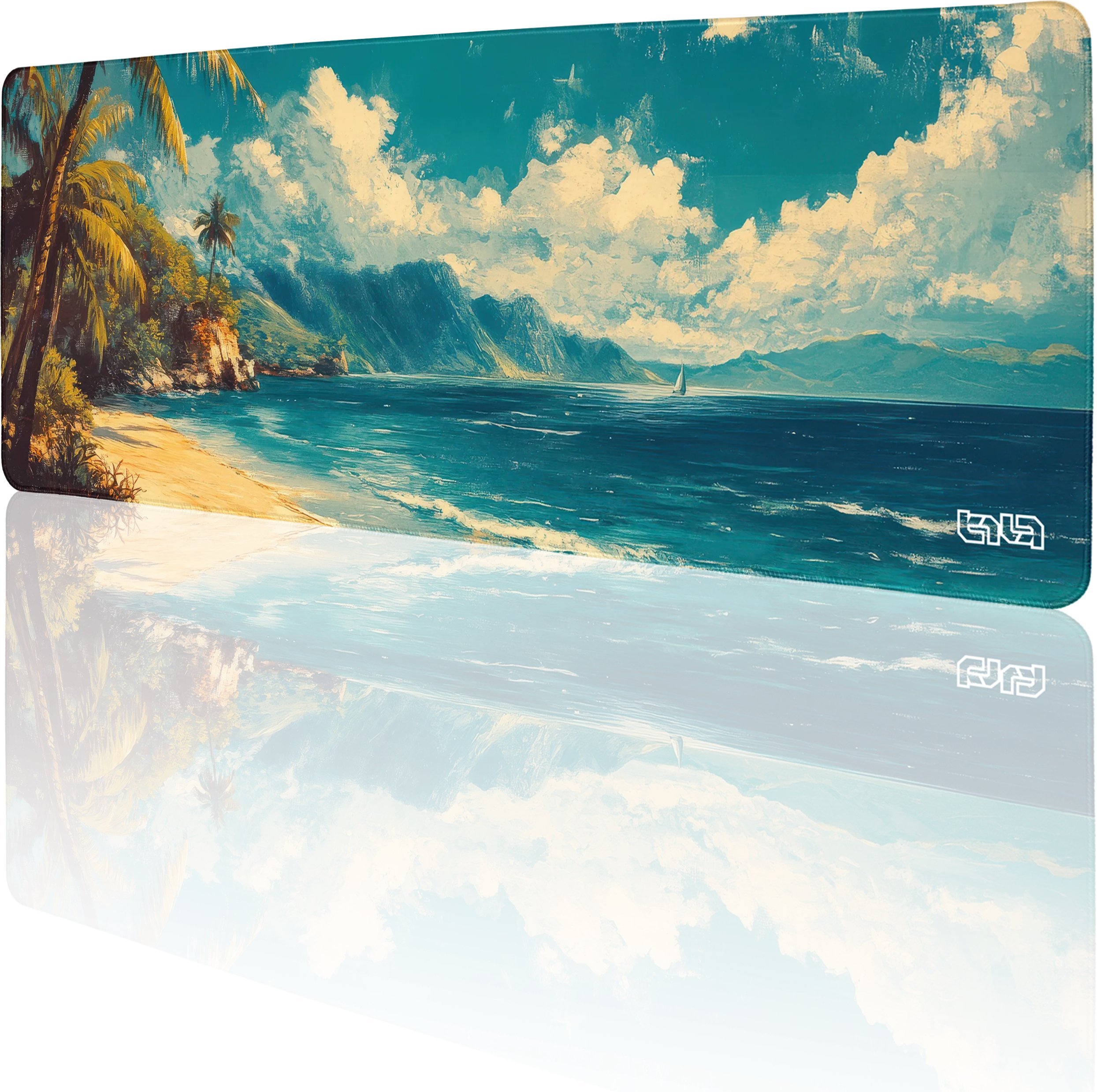 PODKŁADKA GAMINGOWA Karaibski Obraz 80x30 TILT Wytrzymała Gamingowa