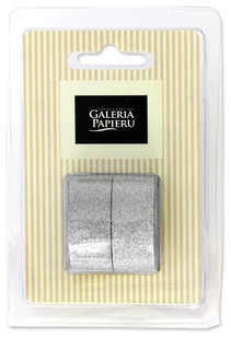 ARGO Taśma samoprzylepna brokatowa 15mmx3m srebrna - Dekoratorstwo - miniaturka - grafika 2