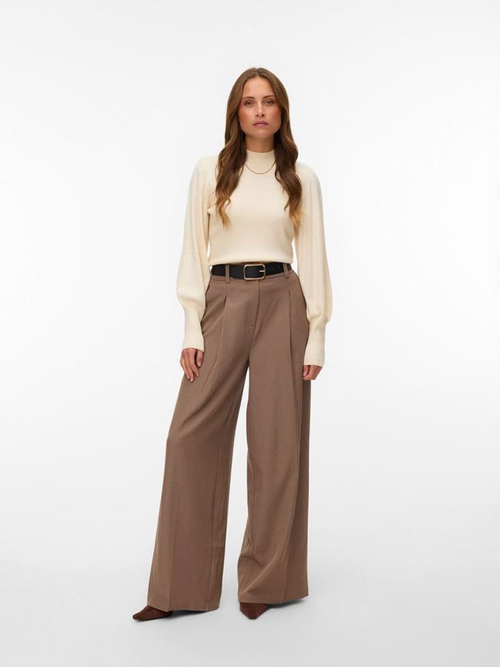 Vero Moda Sweter w kolorze kremowym