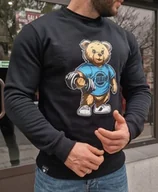 Bluzy męskie - Bluza czarna Teddy męska Furia - miniaturka - grafika 1