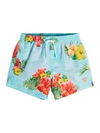 Spodenki damskie - Guess Szorty kąpielowe L3GZ02 WO07G Niebieski Regular Fit - miniaturka - grafika 1