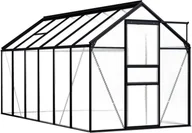 Szklarnie ogrodowe - Antracytowa szklarnia aluminiowa 7,03 m² - miniaturka - grafika 1