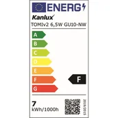 Żarówki LED - Żarówka LED TOMIl v2 LED 220-240AC 6,5W GU10-NW 4000K - miniaturka - grafika 1