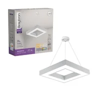 Lampy sufitowe - Braytron aluminiowa lampa sufitowa LED BLADE PD 36W 3240 lm 45Ø lampa wisząca 120cm kątowa biała - miniaturka - grafika 1