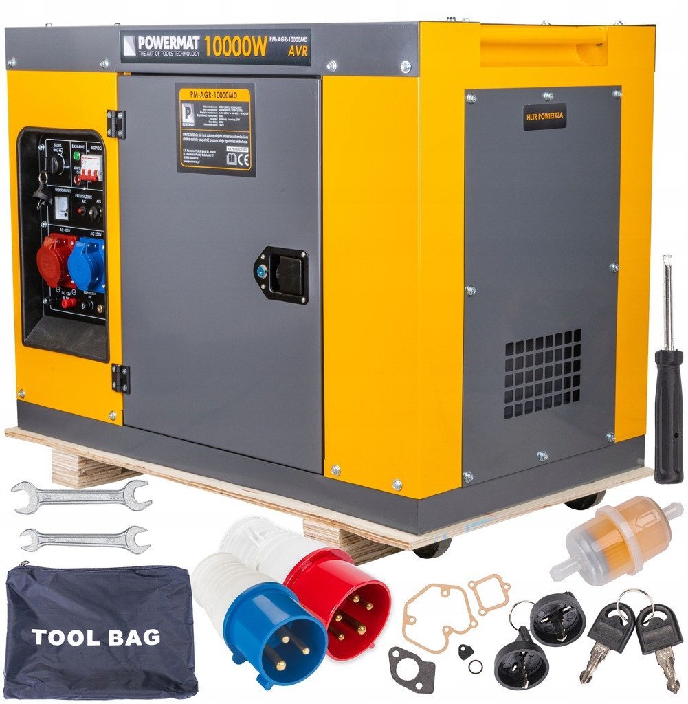 Powermat Agregat PRĄDOTWÓRCZY Diesel 10kW 230V 400V 12V ATS