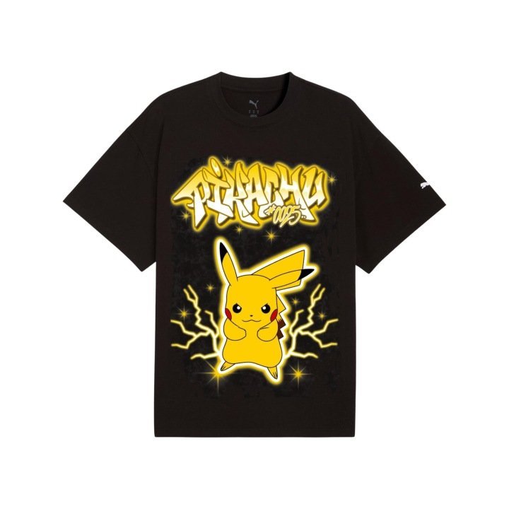 Koszulka męska Puma POKEMON X HOOPS PIKACHU czarna 63565801 r XXL