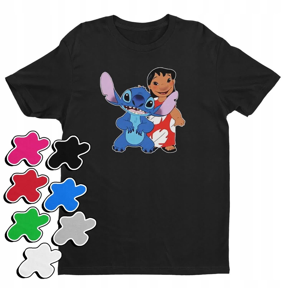 Koszulka T-Shirt Dziecięca Z Nadrukiem Duży Wybór Lilo Stitch -M 134-140