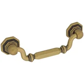 Zawiasy, okucia i inne akcesoria - Uchwyt 80 mm US03 patyna/mosiądz - miniaturka - grafika 1