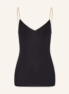 Hanro Top Cotton Seamless schwarz - Koszulki i topy damskie - miniaturka - grafika 1