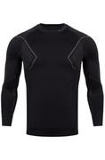 Bluzy sportowe męskie - Bluza termoaktywna męska Alpinus Active Base Layer GT43189 czarno-szary - miniaturka - grafika 1