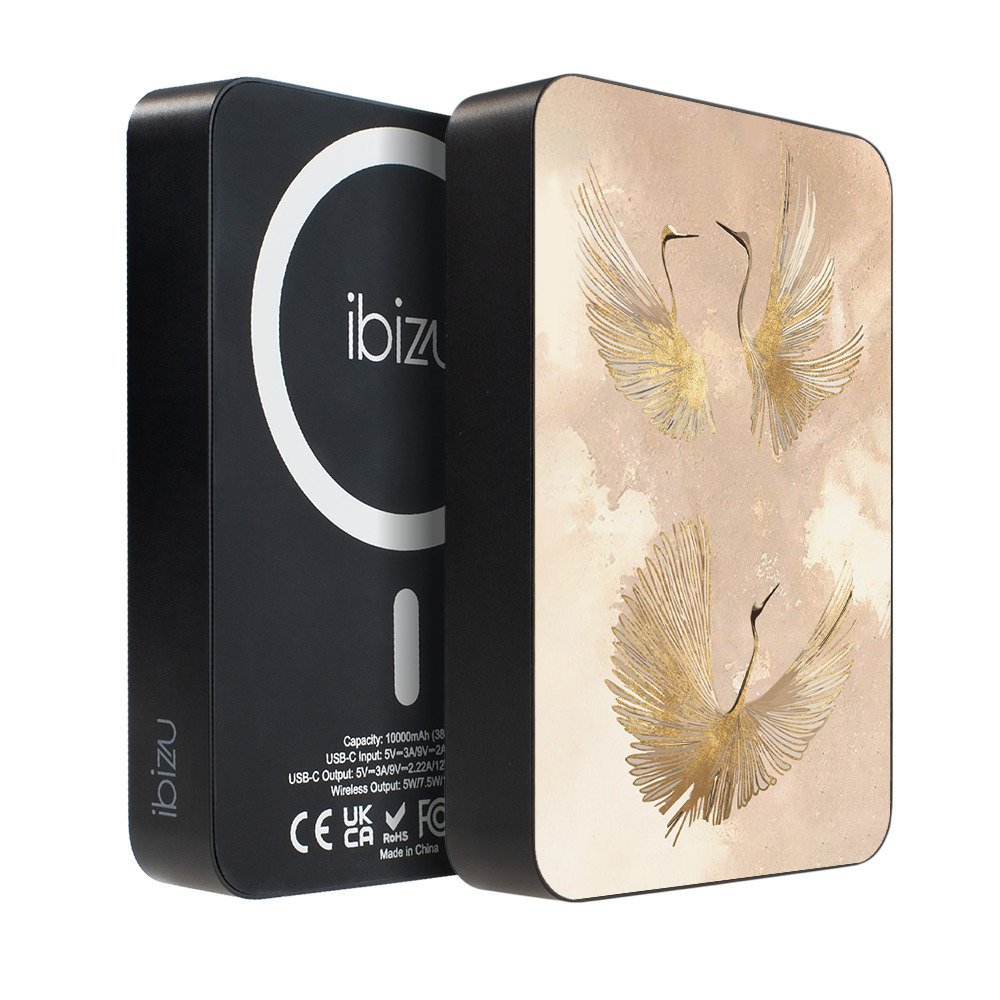 IBIZU MagPower 10 000 mAh Złote żurawie