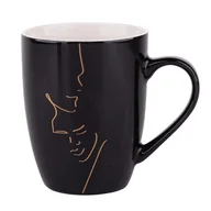 Kubki - Kubek baryłka, ALTOMDESIGN, In Love, czarny, 300 ml - miniaturka - grafika 1