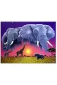 Malowanie po numerach - malowanie po numerach 40x50cm słonie widma nad sawanną 1008504 - miniaturka - grafika 1